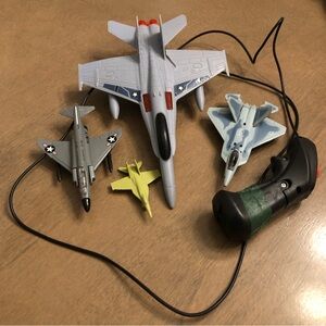 Bundle of Jet Air Force Navy Military Remote Control Play Toy Set